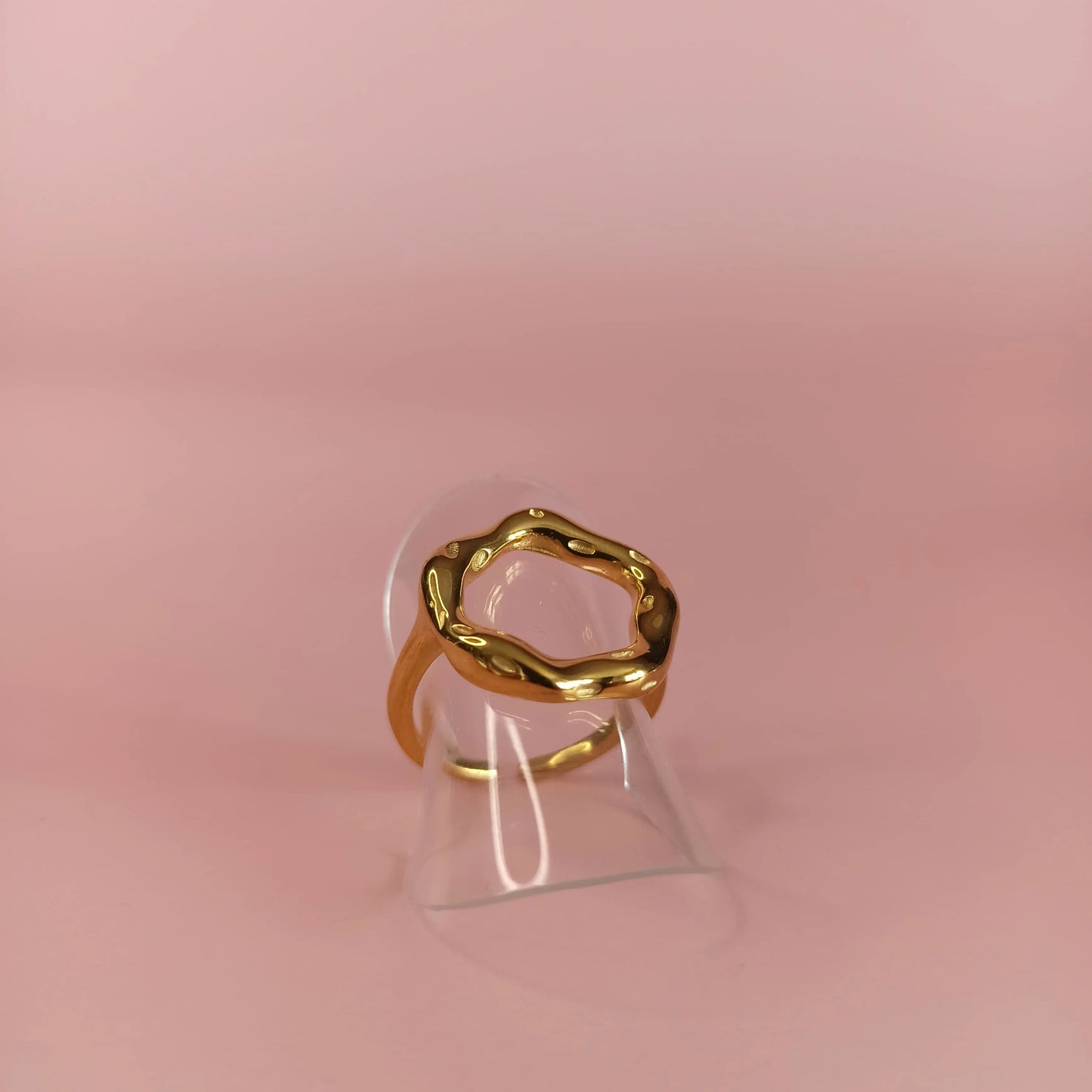 Bague en acier inoxydable - Lunaria