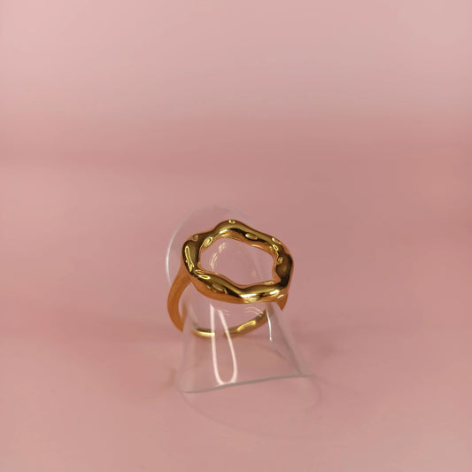 Bague en acier inoxydable - Lunaria