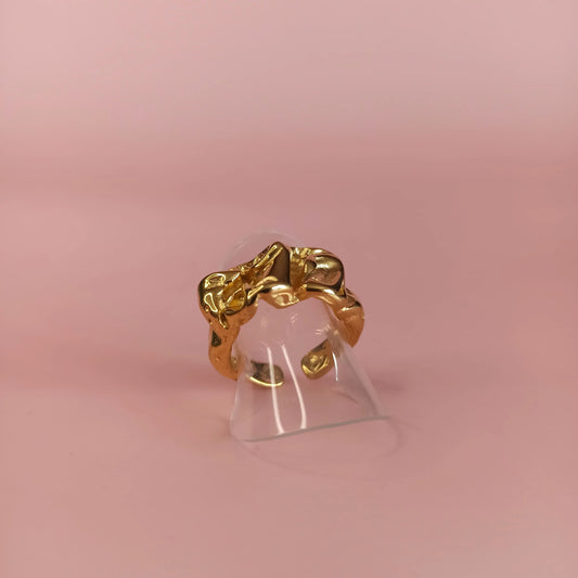 Bague en acier inoxydable - Noelia