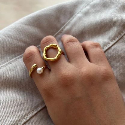 Bague en acier inoxydable - Anabella